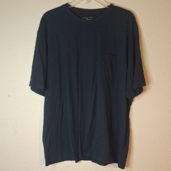 L.L. Bean Dark Blue Short Sleeve Pocket Tee size XL - Picture 1 of 3